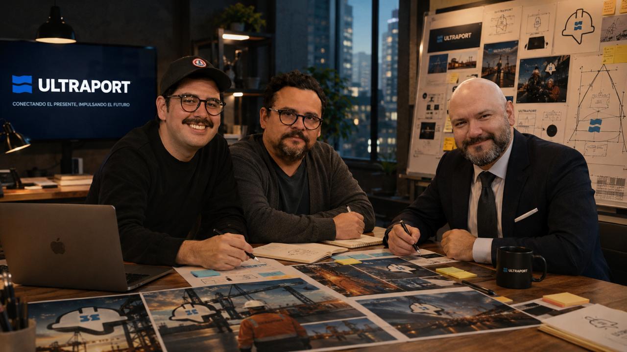 Equipo de OINOS trabajando en una estrategia de comunicación corporativa